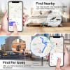 Tags-2 Pack Air Tracker, VIXOLYN Trackers Like Airtags 2 Pack, Key Finder Compatible with Apple Find My (iOS Only), Track Your Keys Luggage Backpack Suitcase, with Holders and Keychains, White view 4