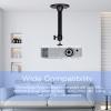Docooler Mini Ceiling Wall Projector Mount Stand with 3 Screw Adapters Compatible with Most Other Mini Projector view 2