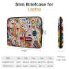 17inch Laptop Sleeve Bag Many Colorful Shapes Laptop Bag Shockproof Computer Carrying Cover Slim Briefcase Handbag view 2