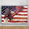 ChloropLastid 15x8ft God Bless America Backdrop American Flag Bald Eagle 4th of July Independence Day Background for Photography Veterans Memorial National Day Party Decor Banner Photo Props view 2
