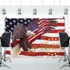 ChloropLastid 15x8ft God Bless America Backdrop American Flag Bald Eagle 4th of July Independence Day Background for Photography Veterans Memorial National Day Party Decor Banner Photo Props view 4
