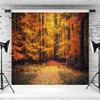 10x8ft Fall Forest Backdrop Maple Trees Woodland Fall Leaves Photography Background Autumn Scenery Camping Party Portraits Decorations Wallpaper Photo Booth Props view 3