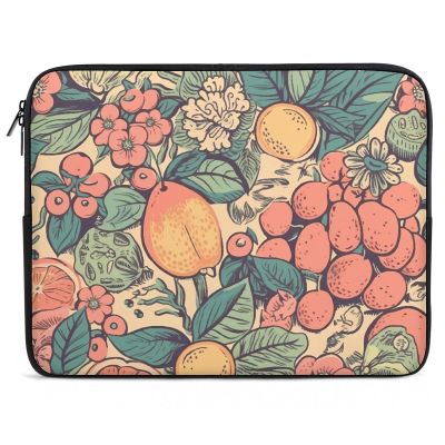 15inch Laptop Sleeve Bag Different Fruits Laptop Bag Shockproof Computer Carrying Cover Slim Briefcase Handbag