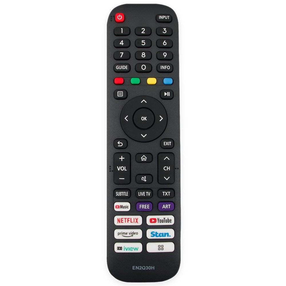ECONTROLLY EN2Q30H Replace Remote Control Compatible with HISENSE Smart 4K LED TV Remote Control 65Q7 65SX 70S5 100L5F