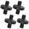 1/4" Male to 1/4" Male Tripod Screw, 4 PCS Standard Camera Cage Mount Threaded Light Stand Screw, Double Head Converter Precision Made for Shoulder Rig Stud Mounting Accessories view 1