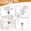 1/4" Male to 1/4" Male Tripod Screw, 4 PCS Standard Camera Cage Mount Threaded Light Stand Screw, Double Head Converter Precision Made for Shoulder Rig Stud Mounting Accessories view 4