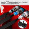 6.5 FT Nylon Hydraulic Hose Protector Sleeve Hose Sheath Wrap Cable Sleeve, Cable Cover for Welding Tig Torch Hydraulic Hose, Anchor Chain Protective Cover Winch Rope Protective Sleeve (2 Inch ID) view 2