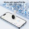 Tags-2 Pack Air Tracker, VIXOLYN Trackers Like Airtags 2 Pack, Key Finder Compatible with Apple Find My (iOS Only), Track Your Keys Luggage Backpack Suitcase, with Holders and Keychains, Black view 3