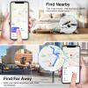 Tags-2 Pack Air Tracker, VIXOLYN Trackers Like Airtags 2 Pack, Key Finder Compatible with Apple Find My (iOS Only), Track Your Keys Luggage Backpack Suitcase, with Holders and Keychains, Black view 4