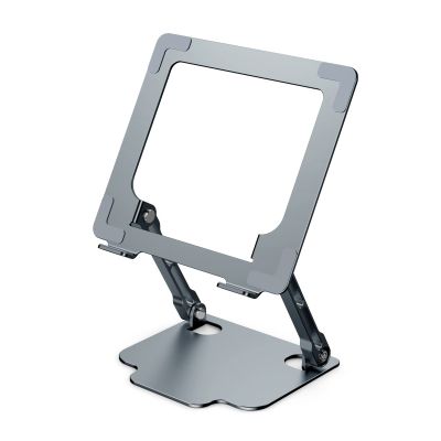 JzcsdkSIL Adjustable Aluminum Laptop Stand Ergonomic Multi-Angle Desk Laptop Holder with Heat-Vent for 10-17.3" Notebook and More