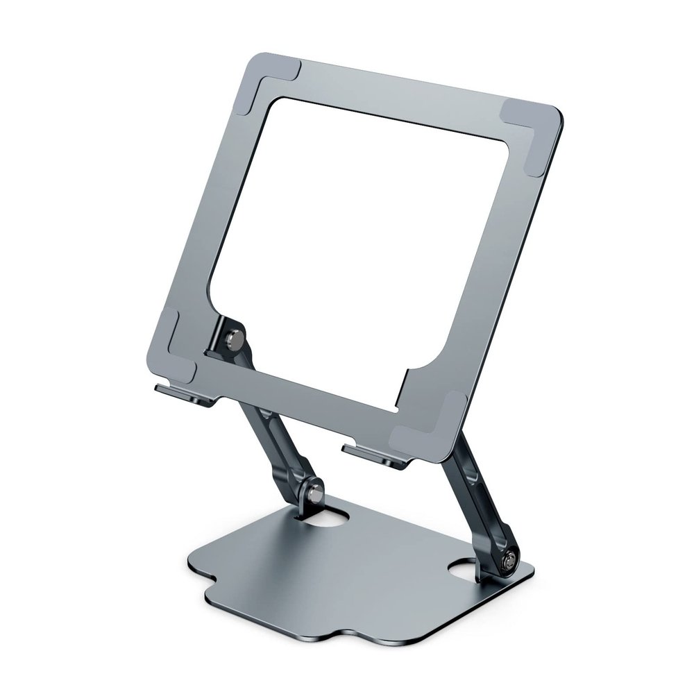 JzcsdkSIL Adjustable Aluminum Laptop Stand Ergonomic Multi-Angle Desk Laptop Holder with Heat-Vent for 10-17.3" Notebook and More