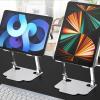 JzcsdkSIL Adjustable Aluminum Laptop Stand Ergonomic Multi-Angle Desk Laptop Holder with Heat-Vent for 10-17.3" Notebook and More view 2