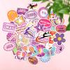 50pcs Creative Dance Stickers, Cute Cartoon Stickers Colorful Women Stickers Joyful Ballet Stickers Playful Girls Stickers Perfect Party Birthday Gifts for Laptop Bottle Notebooks(Style 3) view 3