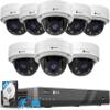 4COVR 16 Channel PoE Security Camera System 4K, 8Pcs 5X Optical Motorized Zoom IK10 Vandal-Proof 8MP Wired IP Dome Camera for Business, IP67 & AI Human Vehicle Detection, 4K NVR 4TB HDD, LY57BA8M1608 view 1
