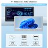 UeeKKoo 7inch IPS Side Monitor 1024600 Pixels Windows Side Monitor, PC Case Secondary Screen, High Resolution & High Brightness, Dual-Screen Display, Black Color CNC Metal Case view 2