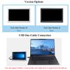 UeeKKoo 7inch IPS Side Monitor 1024600 Pixels Windows Side Monitor, PC Case Secondary Screen, High Resolution & High Brightness, Dual-Screen Display, Black Color CNC Metal Case view 3