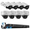 4COVR 16 Channel 4K Security Camera System - Human Vehicle Detection, 4K 4TB NVR, 4 Dome IK10 Vandal-Proof 4 Bullet 8MP Wired PoE IP Camera for Businesses, IP67 Outdoor, Remote Access, LYH54A8M1608 view 1