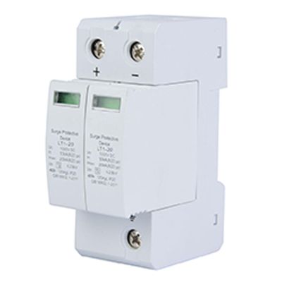 2P Protective Device DC PC Flame Retardant Shell Photovoltaic Protector Low Voltage Arrester for Home and Commercial (2P20KA)