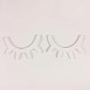 1 Pair Nordic Style Cute Wooden 3D Eyelash Wall Sticker Decor Children Kids Baby Room Background Wall Sticker Home Decoration WHITE view 1