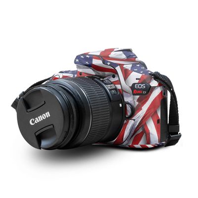 Skin Compatible with Canon EOS Rebel T7 Camera - Patriot - Premium 3M Vinyl Protective Wrap Decal Cover - Easy to Apply | Crafted in The USA by MightySkins