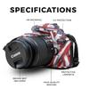 Skin Compatible with Canon EOS Rebel T7 Camera - Patriot - Premium 3M Vinyl Protective Wrap Decal Cover - Easy to Apply | Crafted in The USA by MightySkins view 2