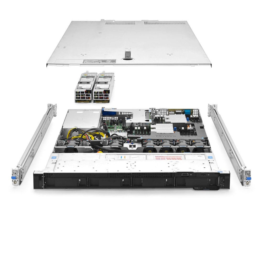 Dell PowerEdge R440 Server 2X Gold 5118 2.30Ghz 24-Core 128GB RAM 4X 10TB SAS (Renewed)