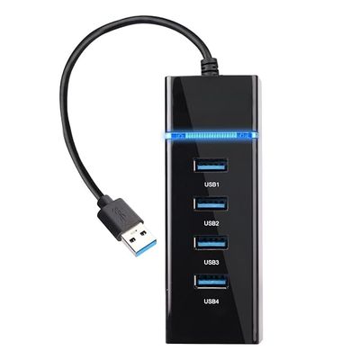 Generic Swizte k 4 Port USB 3.0 Hub with Hi-Speed Data Transfer, LED Indication, 15cm Cable, Backward Compatible, Multi Device Connection, Plug Play Usage