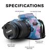 Carbon Fiber Skin Compatible with Canon EOS Rebel T7 Camera - Purple Kaleidoscope - Premium 3M Vinyl Protective Wrap Decal Cover - Easy to Apply | Crafted in The USA by MightySkins view 2