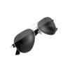 HWSYTEK Smart sunglasses with bluetooth speaker Microphone listening to music making phone call UV protection Polarized Audio sunglasses smart glasses gift for men (black)
