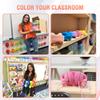 MIXCU Headphones for Classrooms K-8 School Use, Wired Bulk, 85dB Volume Limited with Mic, Foldable & Shareable, 3.5mm Jack, Rainbow Colors (12 Pack) view 2
