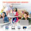 MIXCU Headphones for Classrooms K-8 School Use, Wired Bulk, 85dB Volume Limited with Mic, Foldable & Shareable, 3.5mm Jack, Rainbow Colors (12 Pack) view 3