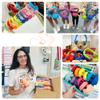 MIXCU Headphones for Classrooms K-8 School Use, Wired Bulk, 85dB Volume Limited with Mic, Foldable & Shareable, 3.5mm Jack, Rainbow Colors (12 Pack) view 4