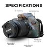 Carbon Fiber Skin Compatible with Canon EOS Rebel T7 Camera - Eagle Nebula - Premium 3M Vinyl Protective Wrap Decal Cover - Easy to Apply | Crafted in The USA by MightySkins view 2
