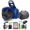 Minolta 64 Mega Pixels Auto Focus Digital Camera with 10x Optical Zoom, 4K Ultra HD Video and Macro Shooting, Bundle with 32 GB Memory Card + Vlogging Tripod + Cleaning kit + More Accessories (Blue) view 1