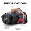 Carbon Fiber Skin Compatible with Canon EOS Rebel T7 Camera - Bright and Happy - Premium 3M Vinyl Protective Wrap Decal Cover - Easy to Apply | Crafted in The USA by MightySkins view 2