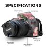 Glossy Glitter Skin Compatible with Canon EOS Rebel T7 Camera - Hibiscus - Premium 3M Vinyl Protective Wrap Decal Cover - Easy to Apply | Crafted in The USA by MightySkins view 2