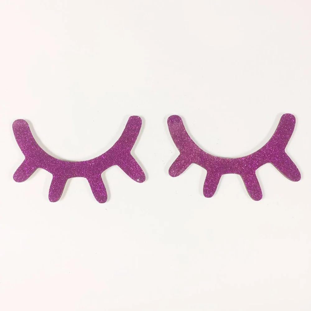 1 Pair Nordic Style Cute Wooden 3D Eyelash Wall Sticker Decor Children Kids Baby Room Background Wall Sticker Home Decoration Red