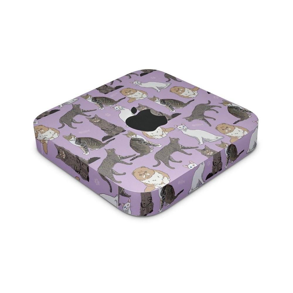 Skin Compatible with Apple Mac Mini M2 Pro (2023) - Cat Chaos - Premium 3M Vinyl Protective Wrap Decal Cover - Easy to Apply | Crafted in The USA by MightySkins