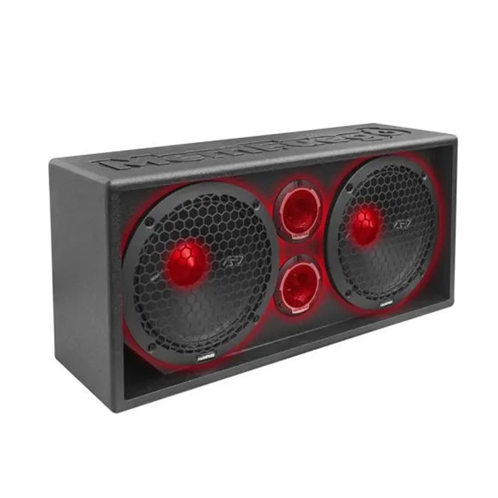 Memphis Audio SRXPE10D4T SRX Pro Dual 10" w/Tweeter Full Range Truck Enclosure w/LED