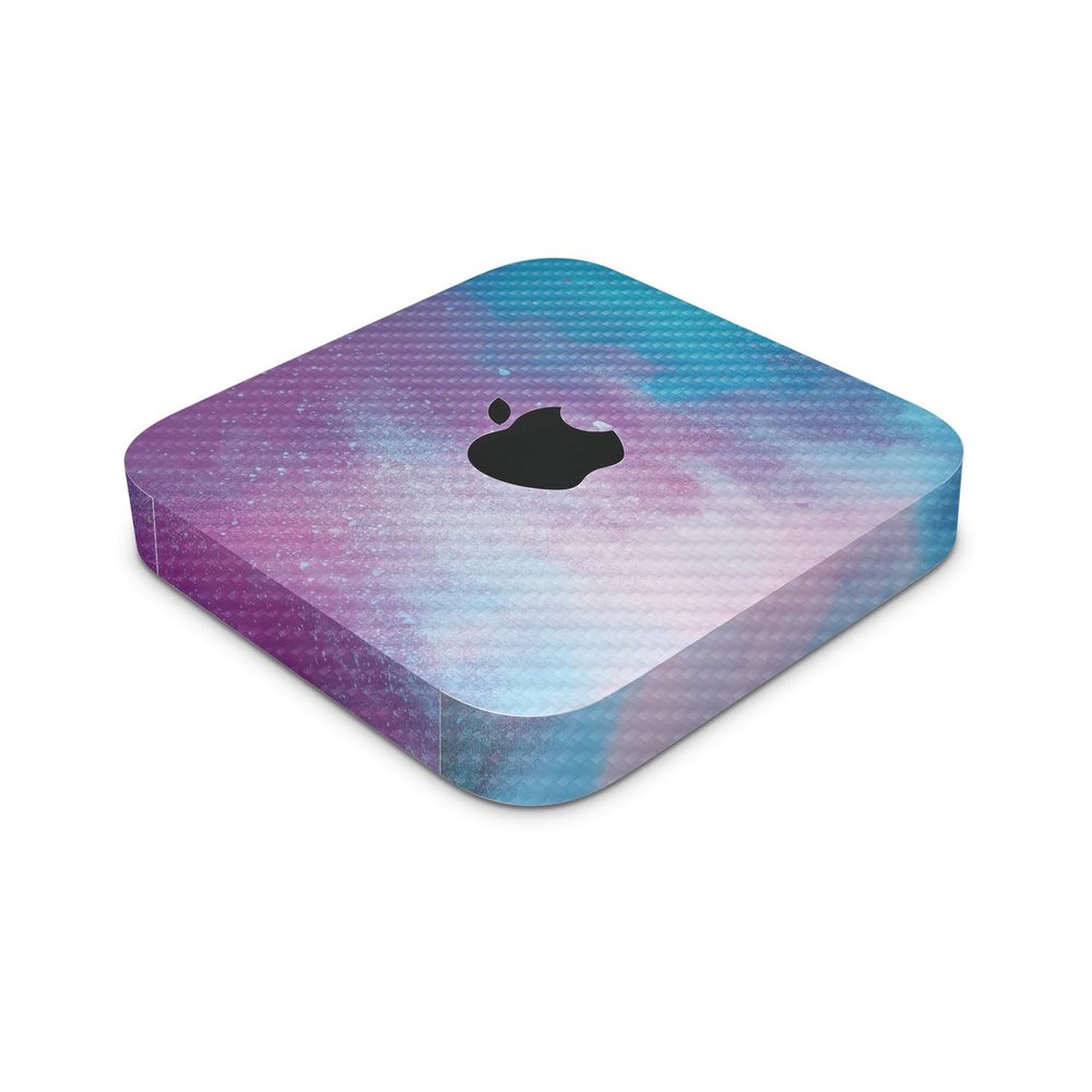 Carbon Fiber Skin Compatible with Apple Mac Mini M2 (2023) - Cotton Candy Sky - Premium 3M Vinyl Protective Decal Cover - Easy to Apply | Crafted in The USA by MightySkins