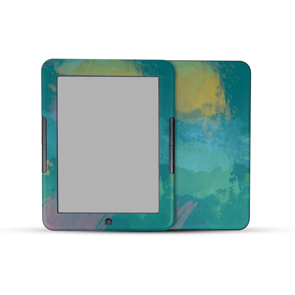 E-Reader Skin Compatible with Barnes & Noble Nook GlowLight 4e (2022) - Watercolor Blue - Premium 3M Vinyl Protective Wrap Decal Cover - Easy to Apply | Crafted in The USA by MightySkins