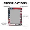 Carbon Fiber E-Reader Skin Compatible with Barnes & Noble Nook GlowLight 4e (2022) - Tattered Flag - Premium 3M Vinyl Protective Wrap Decal Cover - Easy to Apply | Crafted in The USA by MightySkins view 2