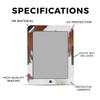 Carbon Fiber E-Reader Skin Compatible with Barnes & Noble Nook GlowLight 4e (2022) - Cow Hide - Premium 3M Vinyl Protective Wrap Decal Cover - Easy to Apply | Crafted in The USA by MightySkins view 2
