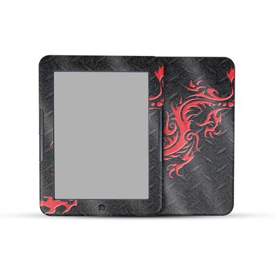 Glossy Glitter Tablet Skin Compatible with Barnes & Noble Nook GlowLight 4e (2022) - Red Dragon - Premium 3M Vinyl Protective Wrap Decal Cover - Easy to Apply | Crafted in The USA by MightySkins