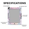 Carbon Fiber E-Reader Skin Compatible with Barnes & Noble Nook GlowLight 4e (2022) - Vibrant Mandala - Premium 3M Vinyl Protective Wrap Decal Cover - Easy to Apply | Crafted in The USA by MightySkins view 2