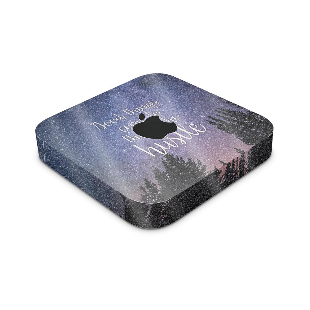 Glossy Glitter Skin Compatible with Apple Mac Mini M2 (2023) - Hustle - Premium 3M Vinyl Protective Wrap Decal Cover - Easy to Apply | Crafted in The USA by MightySkins