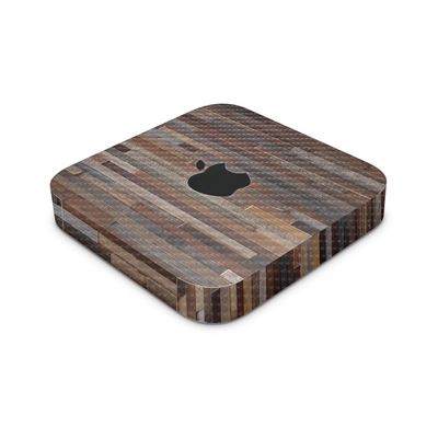 Carbon Fiber Skin Compatible with Apple Mac Mini M2 (2023) - Woody - Premium 3M Vinyl Protective Wrap Decal Cover - Easy to Apply | Crafted in The USA by MightySkins