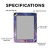 Glossy Glitter Tablet Skin Compatible with Barnes & Noble Nook GlowLight 4 (2021) - Violet Stars - Premium 3M Vinyl Protective Wrap Decal Cover - Easy to Apply | Crafted in The USA by MightySkins view 2