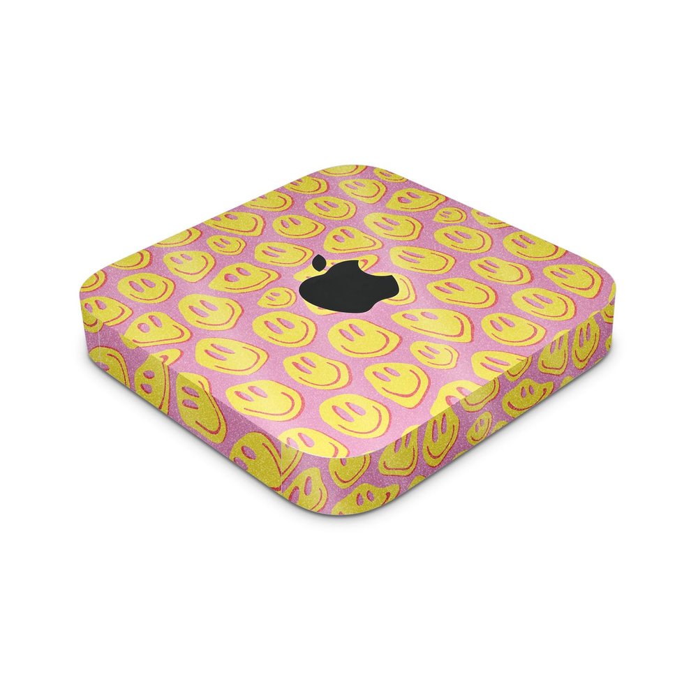 Glossy Glitter Skin Compatible with Apple Mac Mini M2 (2023) - Melted Faces - Premium 3M Vinyl Protective Decal Cover - Easy to Apply | Crafted in The USA by MightySkins