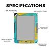Carbon Fiber E-Reader Skin Compatible with Barnes & Noble Nook GlowLight 4e (2022) - Acrylic Blue - Premium 3M Vinyl Protective Wrap Decal Cover - Easy to Apply | Crafted in The USA by MightySkins view 2
